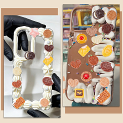 樹脂デコデンデコデンカボション90個  模造食品  混合図形  ミックスカラー  5~18x5~19x5~13mm&nbsp;CRES-SP0001-27
