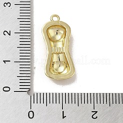 真鍮チャーム  長持ちメッキ  ピーナッツ  ゴールドカラー  22.5x9.5x3.5mm  穴：1.6mm&nbsp;KK-M275-53G