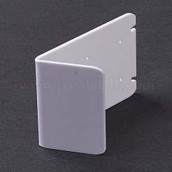 アクリルイヤリングスタンドディスプレイ  L字型  ホワイト  3.6x4.95x7cm&nbsp;X-EDIS-F005-03A