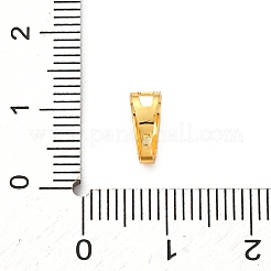 真鍮製バチカン  カドミウムフリー＆鉛フリー  ラックめっき  長持ちメッキ  ゴールドカラー  8.5x4x5mm  穴：2x5mm&nbsp;KK-D378-27G