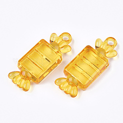 透明アクリルの大きなペンダント  キャンディ  ミックスカラー  55x21x10mm  穴：4mm  約69個/500g&nbsp;TACR-S133-017
