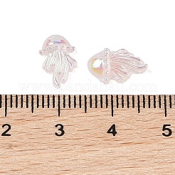 蓄光樹脂デコデンカボション  暗闇で光るクラゲ  アザミ  11x7x3mm&nbsp;RESI-K039-01B