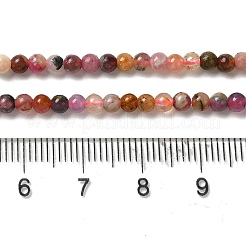 天然のマルチカラートルマリンビーズ連売り  ラウンド  3~3.5mm  穴：0.6~0.7mm  約120~150個/連  15.16~15.55''（38.5~39.5センチメートル）&nbsp;G-B090-A03-03