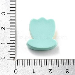 不透明な樹脂カボション  花  20x18.5x8.5mm&nbsp;CRES-I039-01F