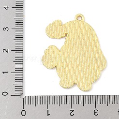 蜂をテーマにした合金エナメルパンダント  ゴールドカラー  gnome  34.5x27.5x1mm  穴：1.8mm&nbsp;FIND-M083-06C-G