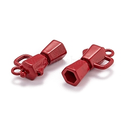 スプレープリント真鍮製ペンダント  ティーポット  インディアンレッド  18x10.7x6mm  穴：2mm&nbsp;KK-P196-C01
