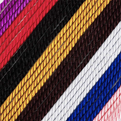ナイロン糸  ミラノコード/ツイストコード  レッド  1.5~2mm  約50m /ロール&nbsp;NWIR-OC0002-700
