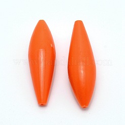 腹筋釣りリグフロート  釣りアクセサリー  淡水塩水釣り用  レッドオレンジ  59x18mm  穴：1.5mm&nbsp;FIND-WH0066-56B-04