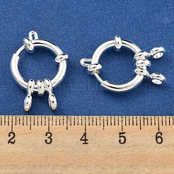 304ステンレススチールスプリングリング留め金  リング  銀  16x2.5mm  穴：2.5mm&nbsp;STAS-G190-17S-A