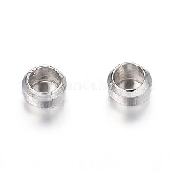 真鍮製つぶし玉カシメ玉  ロンデル  プラチナ  直径約2.5mm  穴：1.2mm&nbsp;J0JMN062