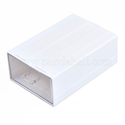 ポリスチレンプラスチックビーズ貯蔵容器  長方形の引き出し  ホワイト  21x13.5x7.5cm&nbsp;CON-N011-043-1