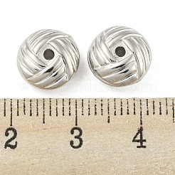 CCBプラスチックビーズ  病気  プラチナ  10x5mm  穴：1.6mm&nbsp;CCB-P013-02P