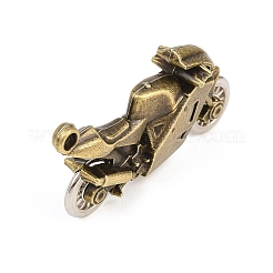 チベット風合金ビッグサイズペンダントトップ  バイクチャーム  アンティークブロンズ  50x27x13mm  穴：2.5mm&nbsp;AL-CBA2376-22AB