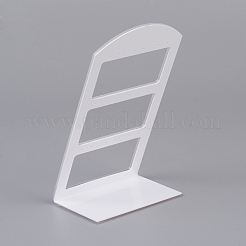 有機ガラスのピアスディスプレイ  ホワイト  15x8.5x5.3cm&nbsp;EDIS-G013-02