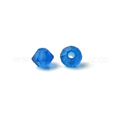 プレシオサ®クリスタルビーズ  チェコクリスタル  双円錐形(451 69 302 ロンデル)  60310 840 カプリ ブルー マット  3mm  穴：0.8mm&nbsp;X-PRC-BA3-60310-840