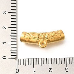 イオンプレーティング(IP) 304 ステンレススチール ハンガー ベイル  チューブ  18KGP本金メッキ  12x27x7mm  穴：2mm&nbsp;STAS-I321-29G