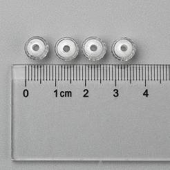 透明なアクリルビーズ  二層ビーズ  多面カット  ラウンド  透明  8mm  穴：2mm  約1920個/500g&nbsp;TACR-S086-08mm-01