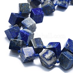 天然石ラピスラズリビーズ連売り  菱形  10~12x11~13x11~13mm  穴：1mm  約27個/連  16.14''（41センチメートル）&nbsp;G-K245-G01-02