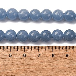 天然ペルー エンジェライト ビーズ 連売り  ラウンド  8~9mm  穴：1mm  約45個/連  14.76''（37.5センチメートル）&nbsp;G-G286-A01-8mm