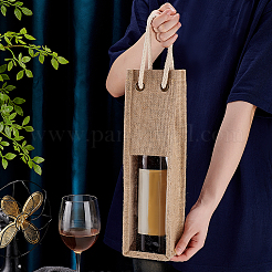 三角袋  ワインパッケージ用品  長方形  淡い茶色  380x100x95mm&nbsp;ABAG-WH0035-075A