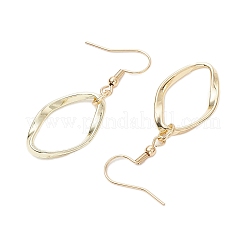 304ステンレススチール製オーバルダングルイヤリング  ゴールドカラー  4.55x0.25cm&nbsp;EJEW-JE06290