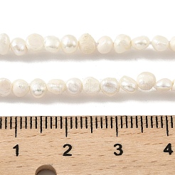 天然養殖淡水パールビーズ連売り  研磨両側  グレードB  トウモロコシの穂の黄色  2~3mm  穴：0.5mm  約53個/連  7.09''（18センチメートル）&nbsp;PEAR-A006-01A