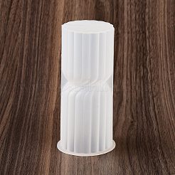コラムキャンドルシリコンモールド  キャンドル作り用  ホワイト  5.7x12.5cm&nbsp;DIY-Q037-16C