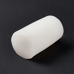 DIY 砂時計型ストライプ柱キャンドル シリコン型  3 d の円筒形の背の高いローマの柱の金型  香りのよいキャンドル作りに  ホワイト  6x10.5cm  内径：4.4のCM&nbsp;LS-SIMO-P001-01B