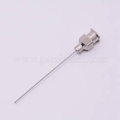 Stianless鋼の分配針  ステンレス鋼色  50x6x6mm  ピン：0.5mm  穴：0.26mmと4mm&nbsp;STAS-WH0022-11P-09