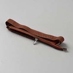 革製シングルペンホルダー  長方形  ブラウン  170x35x7mm&nbsp;AJEW-WH0270-340B
