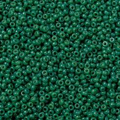 MIYUKIラウンドロカイユビーズ  日本製シードビーズ  （rr4477)デュラコート染め不透明スプルース  15/0  1.5mm  穴：0.7mm  約5555PCS /ボトル  10 G /ボトル&nbsp;SEED-JP0010-RR4477
