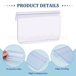 プラスチック製のテーブルカードディスプレイフレーム  値札ホルダー  ライトスチールブルー  10.5x6.6x1.2cm&nbsp;ODIS-WH0017-085B