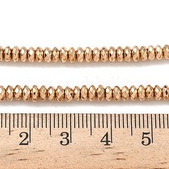 ローズゴールドメッキ  4x2mm  穴：0.9mm  約149個/連  15.75''（40センチメートル）&nbsp;G-E602-06RG