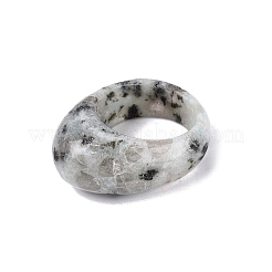 ユニセックス用天然ゴマジャスパー指輪  23~33x20~26.5x12~14.5mm  内径：13.5~19mm&nbsp;G-Q601-19C