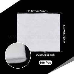 スクエアフラワー吸水綿  フラワーアレンジメント用品  ホワイト  158x145x2mm  100個/袋&nbsp;DIY-WH0308-821A