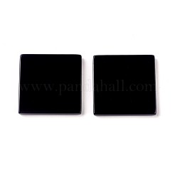 天然染色＆加熱黒瑪瑙カボション  正方形  10x10x2mm&nbsp;G-O176-03F