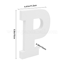 木製の手紙の装飾品  DIYクラフト用  室内装飾  文字.p  P：150x112x15mm&nbsp;WOOD-GF0001-15-16