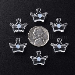 透明なアクリルビーズ  二層ビーズ  クラウン  ライトスカイブルー  14x17.5x7mm  穴：2mm  約581個/500g&nbsp;MACR-S373-105-B08