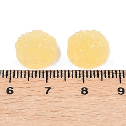 透明樹脂デコデンカボション  半円  きいろ  12x5mm&nbsp;RESI-XCP0002-71B