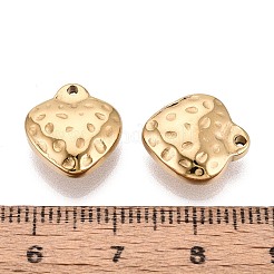 304ステンレススチールチャーム  苺  イオンプレーティング（ip）  18KGP本金メッキ  14x12.5x4.5mm  穴：1.2mm&nbsp;STAS-N115-60G
