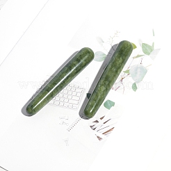 天然秀岩翡翠マッサージスティック  マッサージツール  グアシャー掻き棒  コーン  109x19.5mm&nbsp;LS-PW-WG74143-01