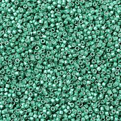 MIYUKIデリカビーズ  シリンダー  日本製シードビーズ  11/0  （db1182)亜鉛メッキセミフロストダークミント  1.3x1.6mm  穴：0.8mm  約2000PCS /ボトル  10 G /ボトル&nbsp;SEED-JP0008-DB1182