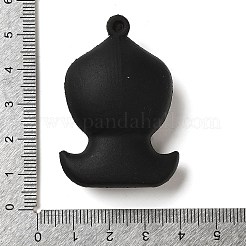 ハロウィーンテーマ PVC プラスチックペンダント  混合図形  スケルトン  48x33x17mm  穴：3mm&nbsp;KY-U003-02B