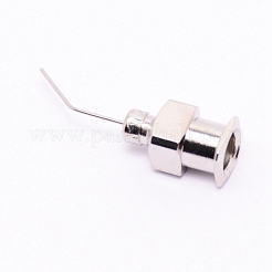 ステンレス鋼の鈍い先端の分配針  ステンレス鋼色  22.5~25x6~6.5x5.5mm  穴：4mm  ヘッド：0.45mm&nbsp;TOOL-WH0121-60I