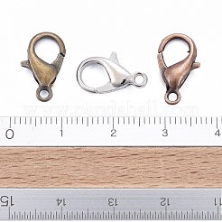 亜鉛合金カニカン  オウムトリガークラスプ  ミックスカラー  ミックスカラー  14x8mm  穴：1.8mm&nbsp;X-E105-M