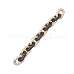 CCBプラスチック製ハンドメイドアズキチェーン6個  オーバル  ミックスカラー  14x9x3mm&nbsp;AJEW-JB01362