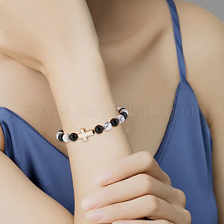 300個のccbプラスチックビーズ  クロス  プラチナ  16x12.5x5mm  穴：1.5mm&nbsp;FIND-SP0003-31P