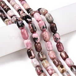 天然石ロードナイトビーズ連売り  コラム  9~9.5x6~6.5mm  穴：0.9~1mm  約20~21個/連  7.28~7.6''（18.5~19センチメートル）&nbsp;G-G980-41B