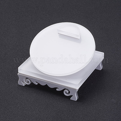 ブレスレットディスプレイ  アクリル  ホワイト  7.95x7.95x5cm&nbsp;BDIS-G006-02-1