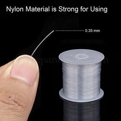 ナイロンワイヤー  釣り糸  透明  0.35mm  約60.14ヤード（55m）/ロール&nbsp;NWIR-R0.35MM-1